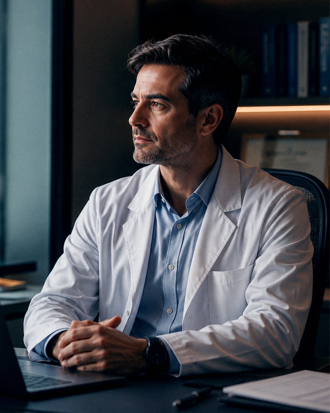 Médico especialista em consultório